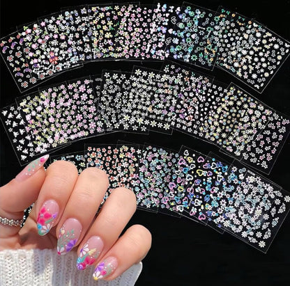 Generic Plastic Nail Art Stickers (Multicolor)