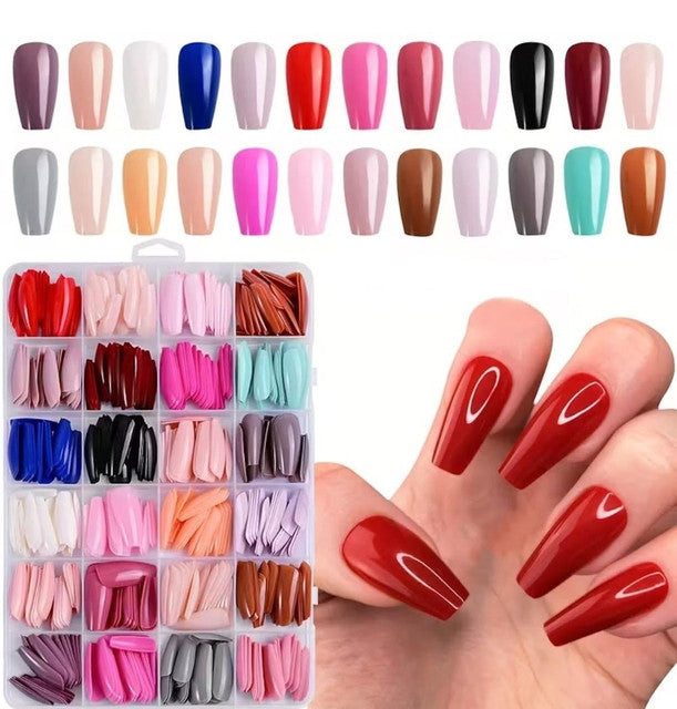 Generic ABS 576 Pcs Nails Set (Multicolor)