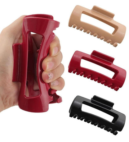 Generic Silicone Soft Hair Claw Clips Big Size (Multicolor)