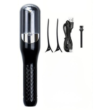Generic Stainless Steel Cordless Split End Hair Trimmer (Black)