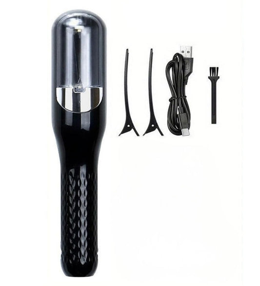 Generic Stainless Steel Cordless Split End Hair Trimmer (Black)
