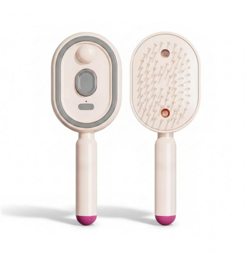 Generic Plastic Handheld Steam Hair Brush Comb (Multicolor)