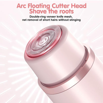 Generic Plastic-Stainless Steel Dual Head Electric Shaver (Pink)