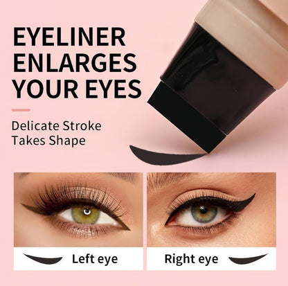 Generic Plastic Winged Eyeliner Stamp (Pink-Black)
