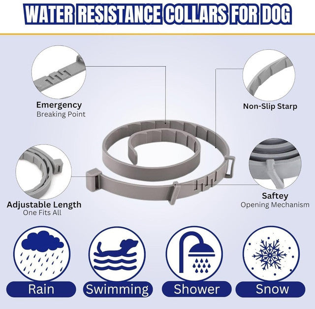Generic Silicone Dog Flea Collar (Grey)