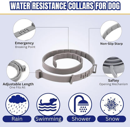 Generic Silicone Dog Flea Collar (Grey)