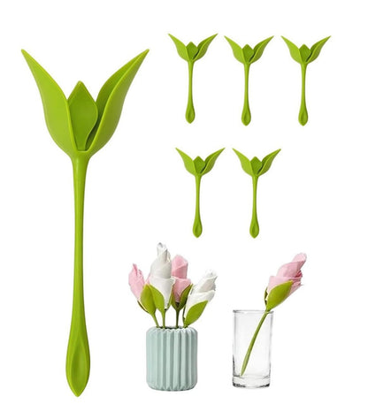 Generic Plastic Flower Napkin Holder (Green)
