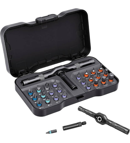 Generic Alloy Steel 24-In-1 T Shape Screwdriver Set (Multicolor)