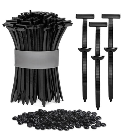 Generic Nylon 150 Pieces set Nylon Universal Cable Tie Buckle Set (Black)