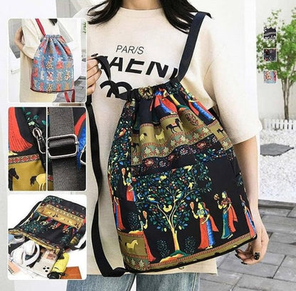 Generic Nylon-Polyester Printed Backpack (Multicolor)