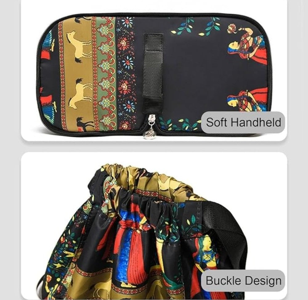Generic Nylon-Polyester Printed Backpack (Multicolor)