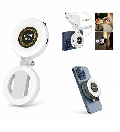 Generic Plastic W50 Magnetic Selfie Light (White)