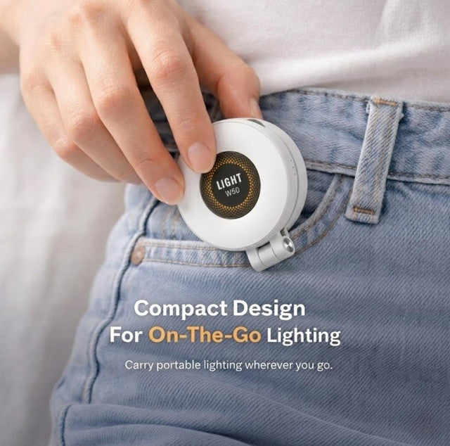 Generic Plastic W50 Magnetic Selfie Light (White)
