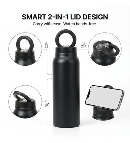 Generic Stainless Steel Magsafe Water Bottle (Black)