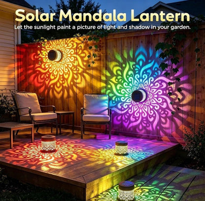 Generic Metal Solar Mandala Lights (Multicolor)