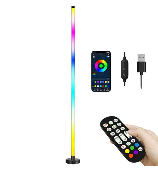 Generic Aluminium� Smart RGB LED Corner Lamp With App (Multicolor)