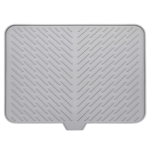 Generic Silicone Dish Drying Mat Size 14*12 Inch (Grey)