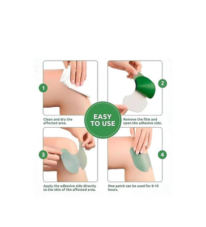 Generic Natural Fabric Knee Patch 10 Pieces Set (Green)