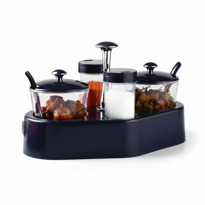 Ganesh Rendy Condiment Set For Kitchen Transparent Jar Spice Set  (Plastic)