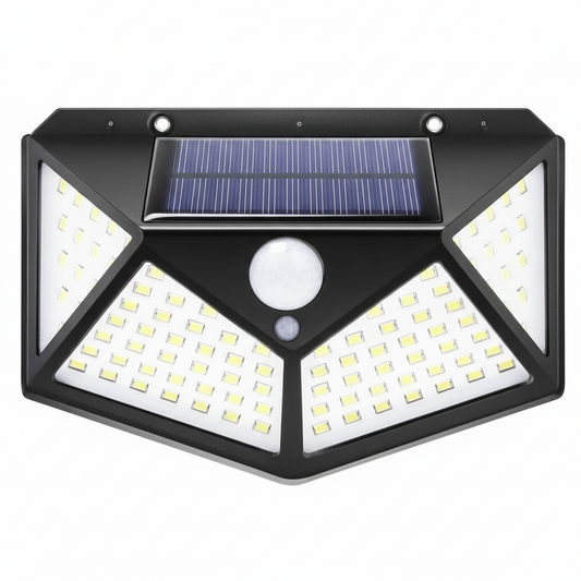 Solar Motion Sensor Wall Light with 3 Modes, 270° Wide Angle, Outdoor LED