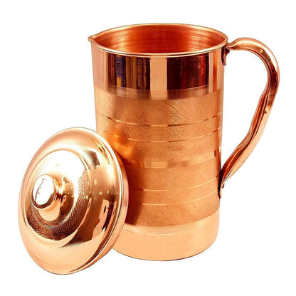 Pure Copper Water Jug Pitcher