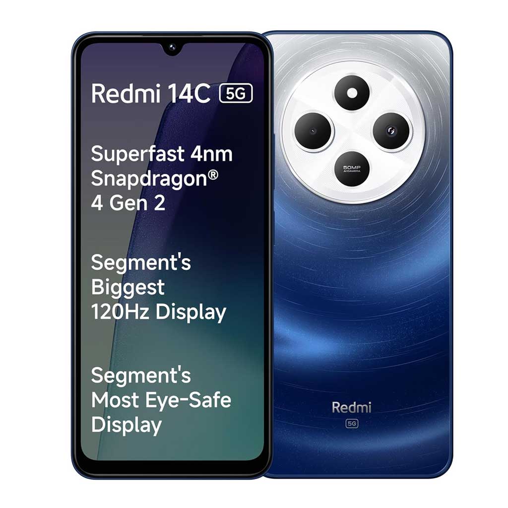 Redmi 14C 5G (4GB RAM, 64GB Storage, Starlight Blue)
