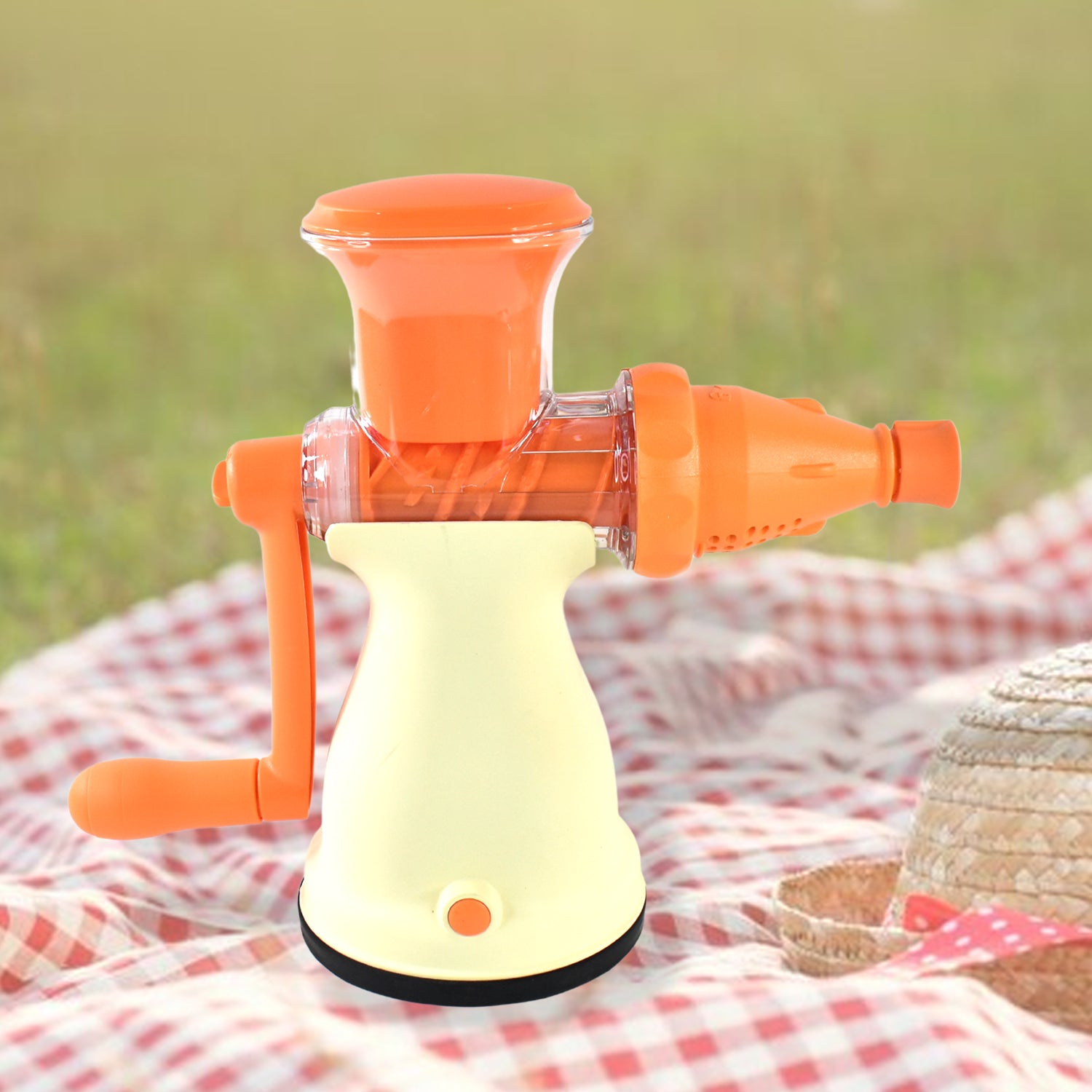 Apex Manual Carrot And Fruit Juicer  Heavy-duty (1 Pc With Glass)