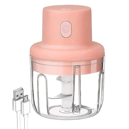 Electric Mini Garlic Chopper, Blender Mincer, Portable Cordless with USB Charging