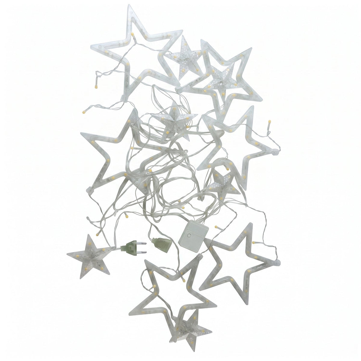 White Star Led String Light Set Warm Fairy Lights For Decoration (1 Set)