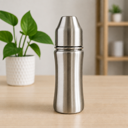 Stainless Steel Baby Feeding Bottle Milk Bottle For New Born  Infants  Toddler Up To 3 Years Bfa Free (250 Ml Approx)