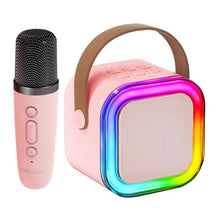 Load image into Gallery viewer, Portable Bluetooth Speaker with Wireless Mics best Gift for Girls, Boys &amp; Toddlers