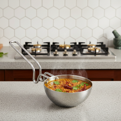 Aluminium Tadka Pan for Cooking Purpose