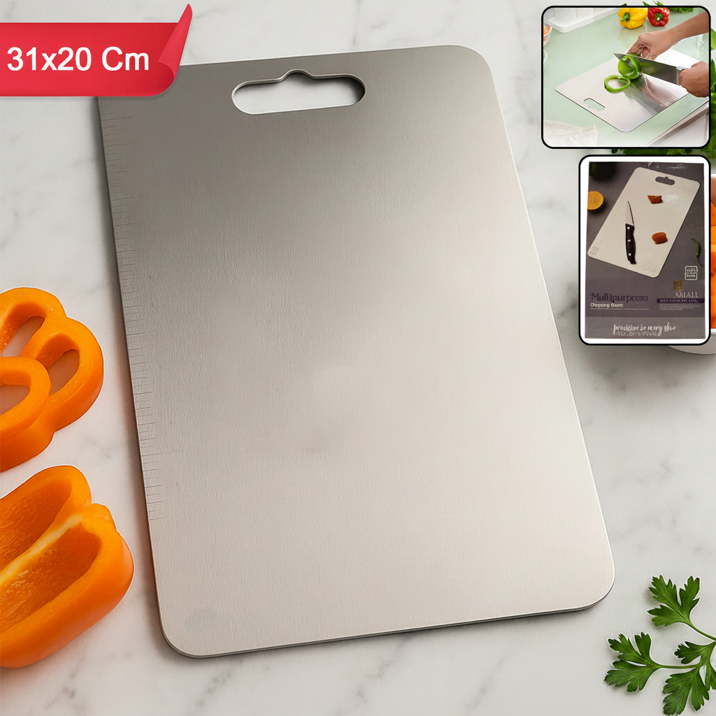 Stainless Steel Vegetable  Fruit Cutting Chopping Board
