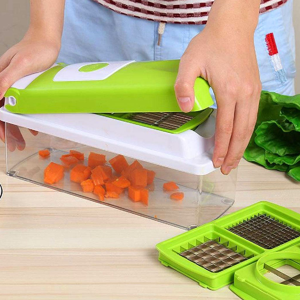 12 in 1 Fruit & Vegetable Slicer Dicer, Peeler, Dicing Fruit, Vegetable Storage Container