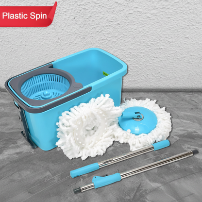 Quick Spin Mop Plastic Spin Bucket Floor Cleaning Easy Wheels  Big Bucket Floor Cleaning Mop With Bucket