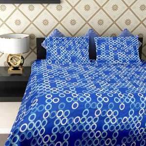 Radium Print Glow In The Dark 144 TC Cotton Bedsheet For Double Bed
