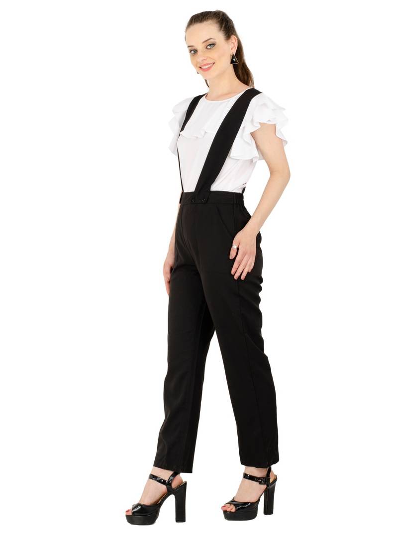 Women's Crepe Multicoloured Casual Jumpsuit
