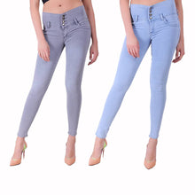 Load image into Gallery viewer, Combo Of 2 High Waist Denim Jeggings