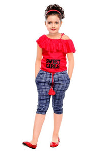 Girls Party Festive Top Pant