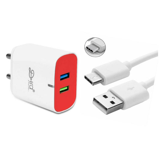 White Charger With C Type Cable