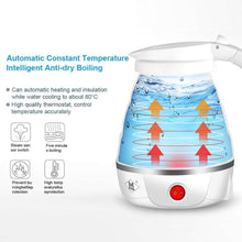 Load image into Gallery viewer, Travel Foldable Electric Kettle 750 ml