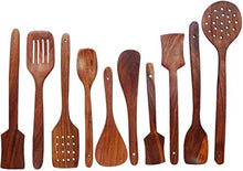 Load image into Gallery viewer, Wooden Cutlery Spoon Set (Pack of 10)