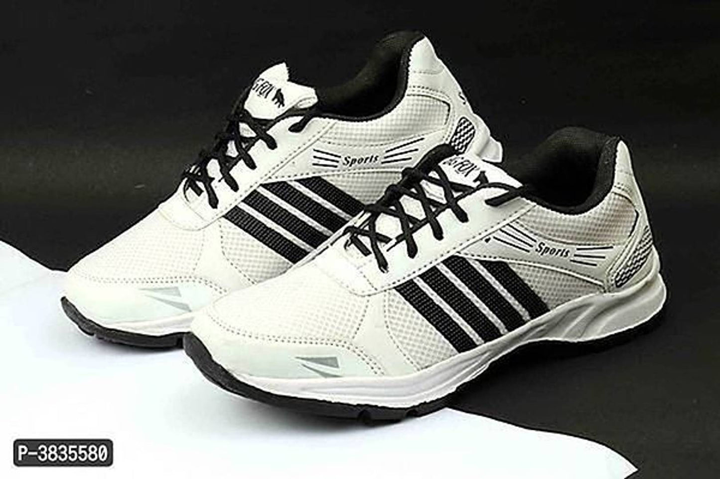 Elegant & Stylish White Mesh Sports Shoes For Men