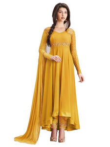 Women's Faux Georgette Embroidered Salwar Suit Sets