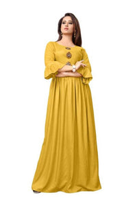 Solid Long Rayon Women's Gowns