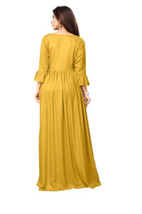 Solid Long Rayon Women's Gowns