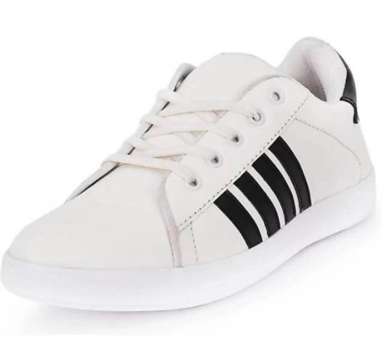 Men's White Premium Light weighted Mesh Lace Up Sport Running & gym Shoes