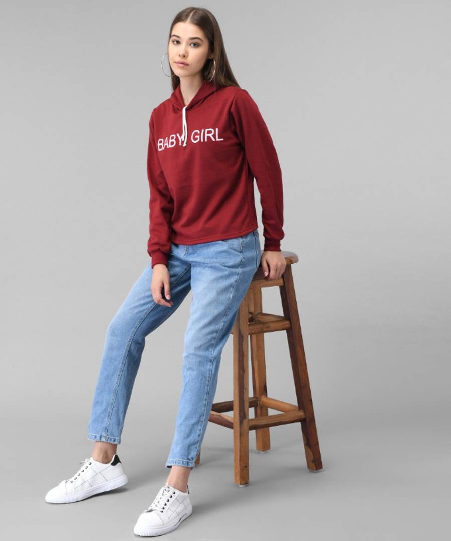 Maroon Baby Girl Sweatshirt
