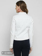 Load image into Gallery viewer, Trendy White Denim Jacket For Women