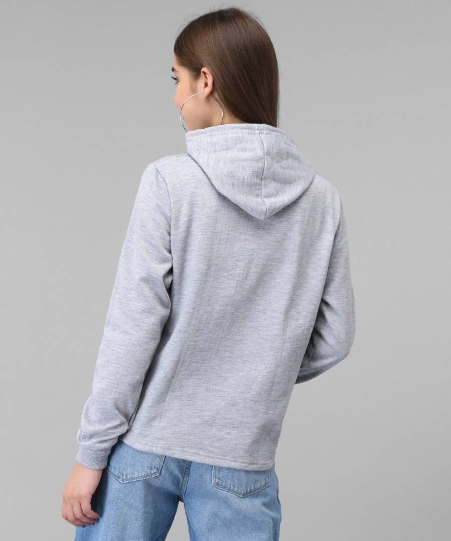 Grey Baby Girl Print Sweat Shirt